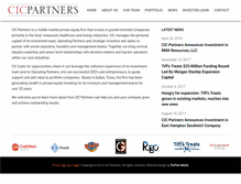 Tablet Screenshot of cicpartners.com